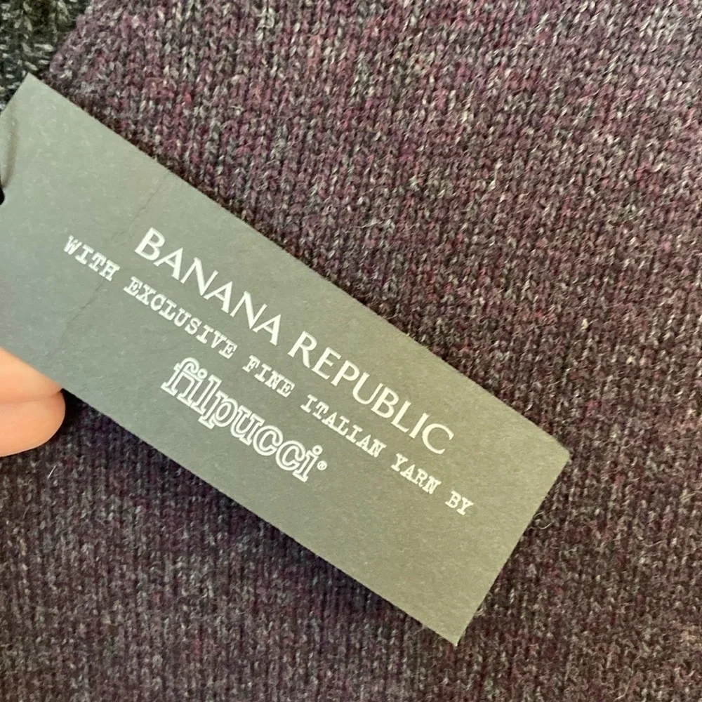 NWT Men’s Banana Republic Crew Neck Sweater‎ with Filpucci Yarn Wool Sweater-XL